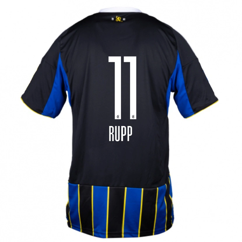 Danxen Kinder Finn Rupp #11 Blau Schwarz Gelb Heimtrikot Trikot 2025/26 T-Shirt Österreich