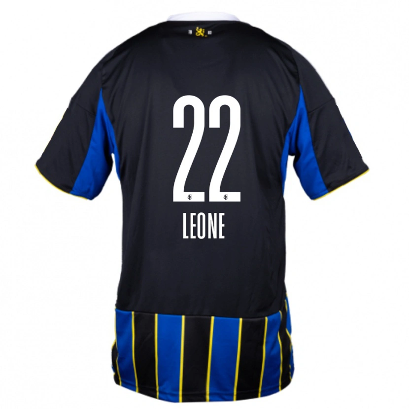 Danxen Kinder Vincent Leone #22 Blau Schwarz Gelb Heimtrikot Trikot 2025/26 T-Shirt Österreich