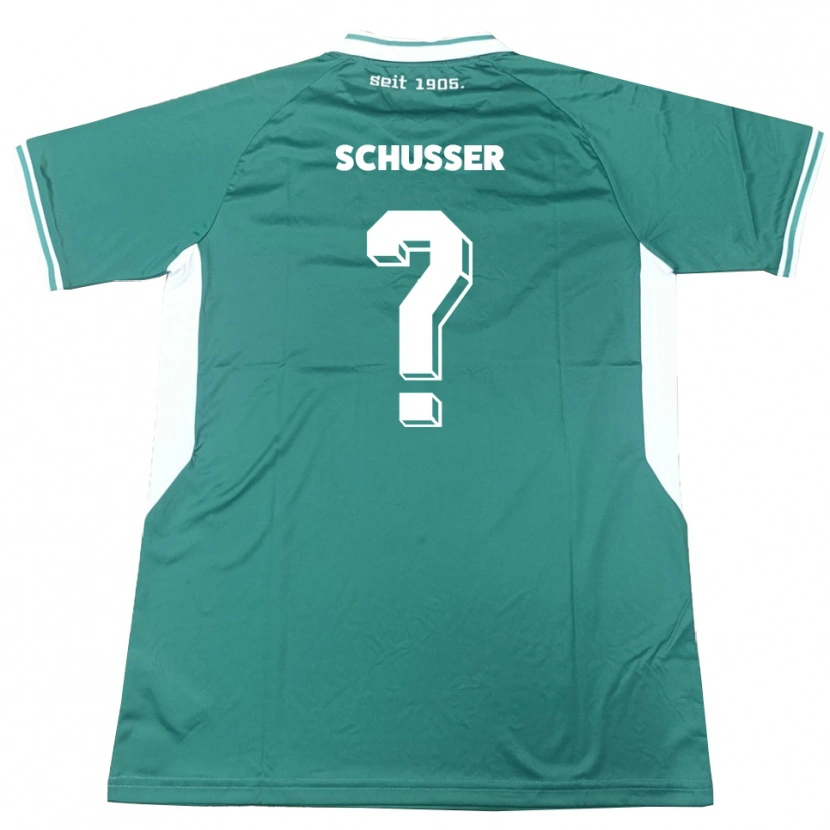 Danxen Kinder Lina Schusser #0 Grün Weiß Heimtrikot Trikot 2025/26 T-Shirt Österreich