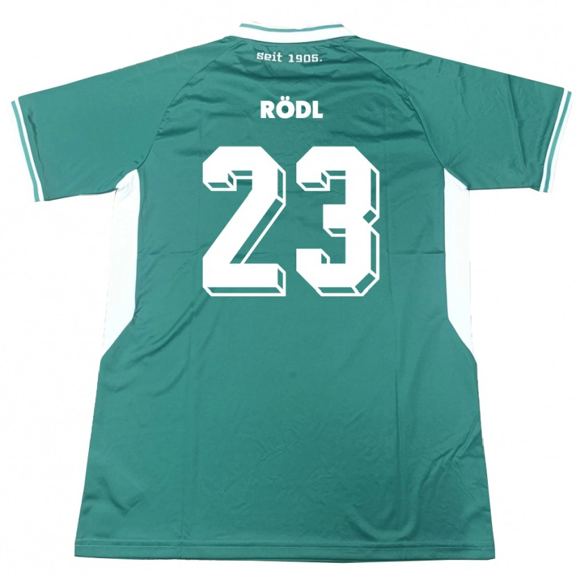 Danxen Kinder Valentin Rödl #23 Grün Weiß Heimtrikot Trikot 2025/26 T-Shirt Österreich