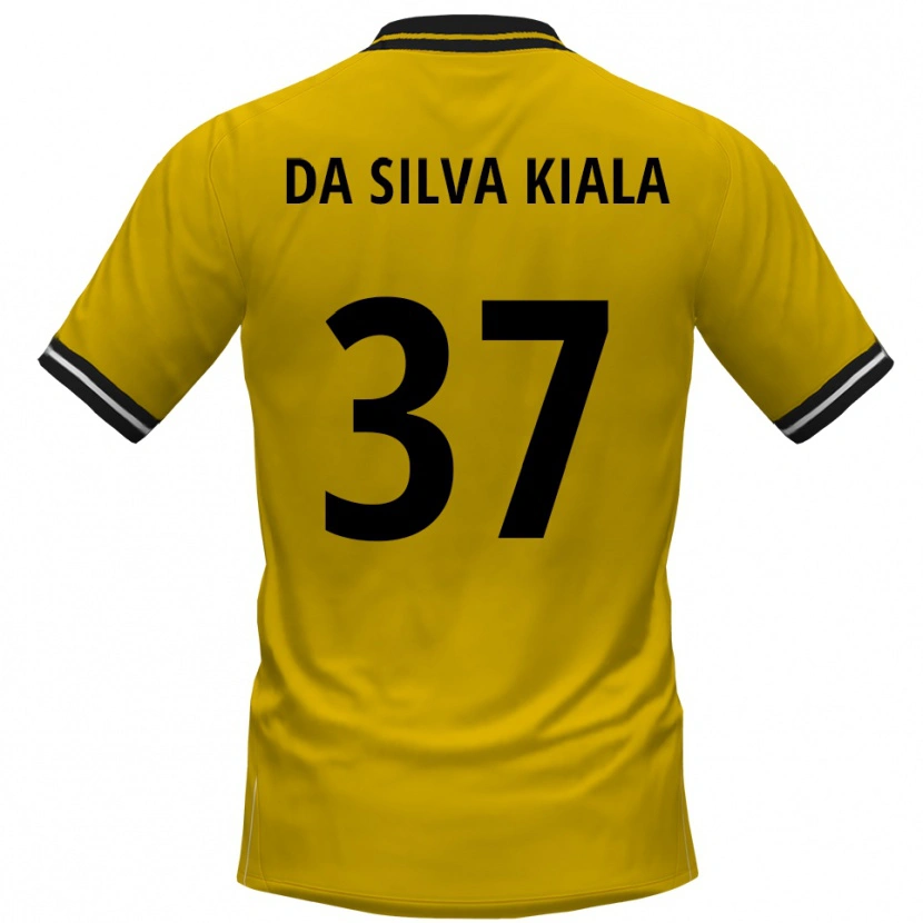 Danxen Kinder Joel Da Silva Kiala #37 Gelb Schwarz Heimtrikot Trikot 2025/26 T-Shirt Österreich