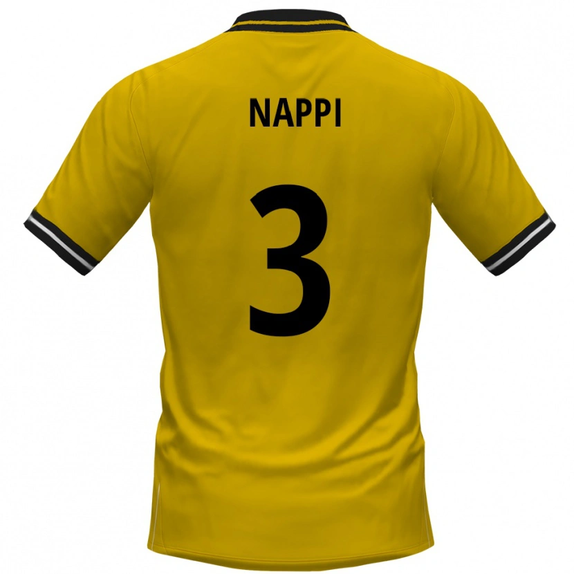 Danxen Kinder Johann Deumi-Nappi #3 Gelb Schwarz Heimtrikot Trikot 2025/26 T-Shirt Österreich
