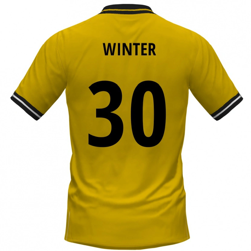 Danxen Kinder Nils Winter #30 Gelb Schwarz Heimtrikot Trikot 2025/26 T-Shirt Österreich