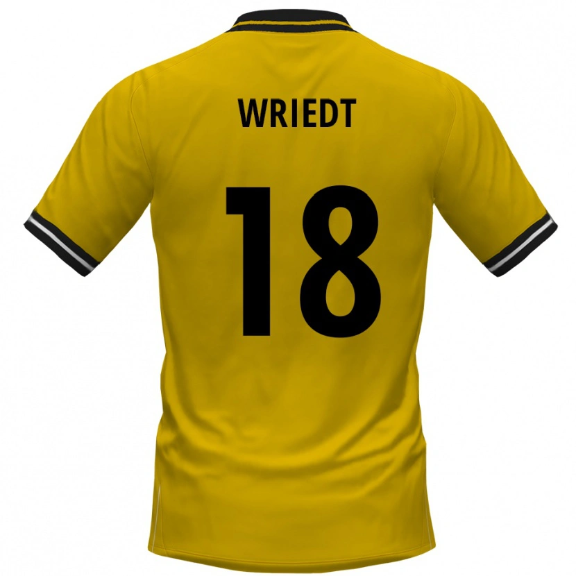 Danxen Kinder Kwasi Wriedt #18 Gelb Schwarz Heimtrikot Trikot 2025/26 T-Shirt Österreich