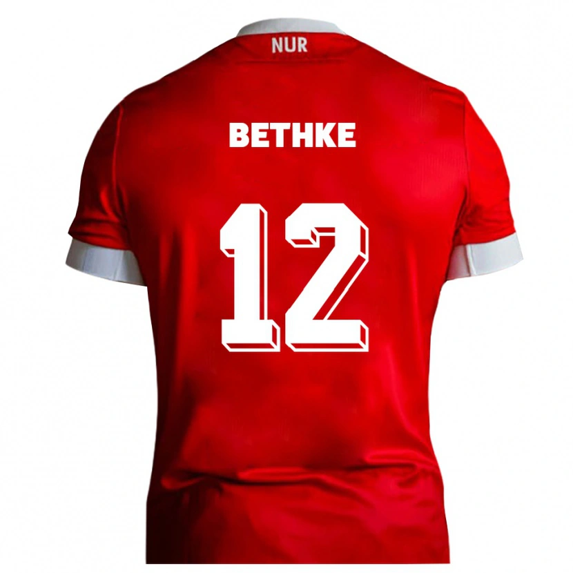 Danxen Kinder Elias Bethke #12 Rot Weiß Heimtrikot Trikot 2025/26 T-Shirt Österreich