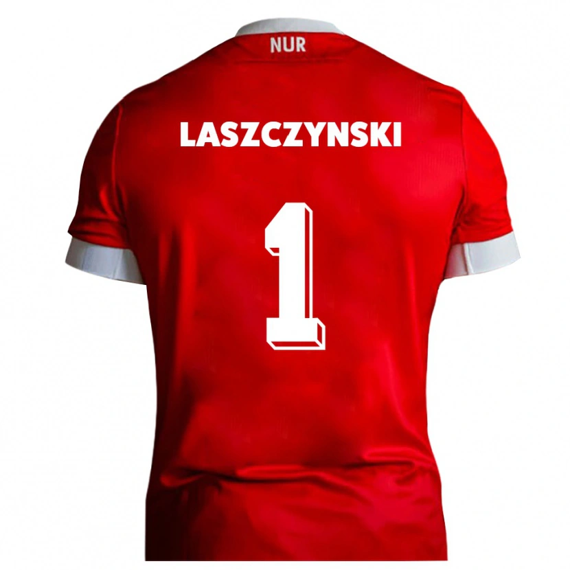 Danxen Kinder Adam Laszczynski #1 Rot Weiß Heimtrikot Trikot 2025/26 T-Shirt Österreich