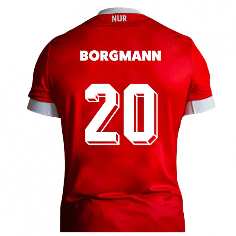 Danxen Kinder Axel Borgmann #20 Rot Weiß Heimtrikot Trikot 2025/26 T-Shirt Österreich