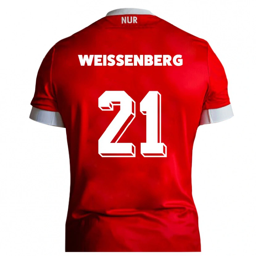 Danxen Kinder Shawn Weißenberg #21 Rot Weiß Heimtrikot Trikot 2025/26 T-Shirt Österreich