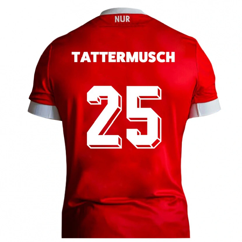Danxen Kinder Ted Tattermusch #25 Rot Weiß Heimtrikot Trikot 2025/26 T-Shirt Österreich