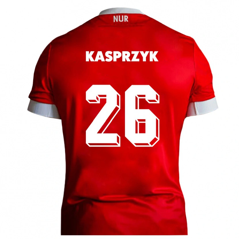 Danxen Kinder Nicolas Kasprzyk #26 Rot Weiß Heimtrikot Trikot 2025/26 T-Shirt Österreich