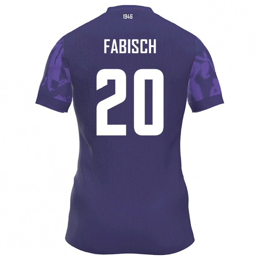 Danxen Kinder Jonah Fabisch #20 Lila Weiß Heimtrikot Trikot 2025/26 T-Shirt Österreich