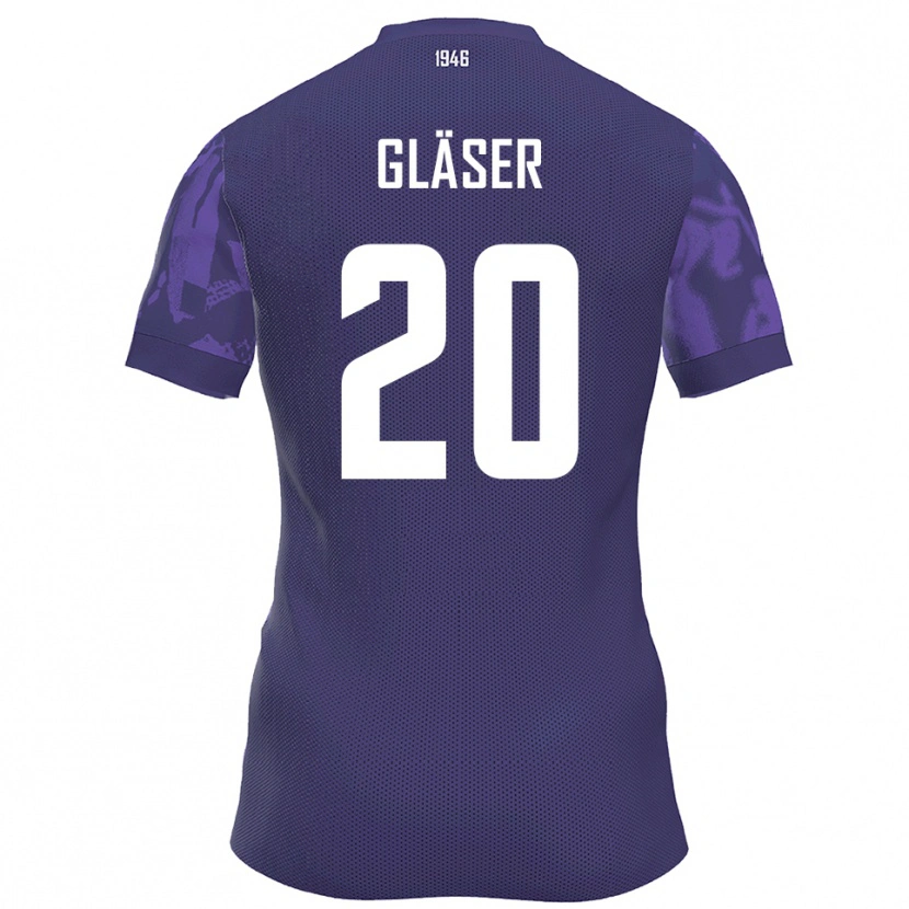 Danxen Kinder Philipp Gläser #20 Lila Weiß Heimtrikot Trikot 2025/26 T-Shirt Österreich