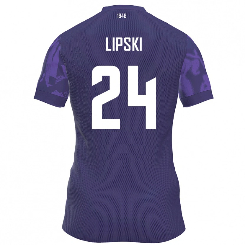 Danxen Kinder Yarin Lipski #24 Lila Weiß Heimtrikot Trikot 2025/26 T-Shirt Österreich