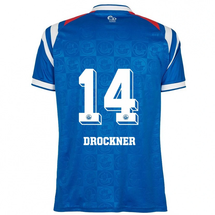Danxen Kinder Malin Drockner #14 Blau Weiß Rot Heimtrikot Trikot 2025/26 T-Shirt Österreich
