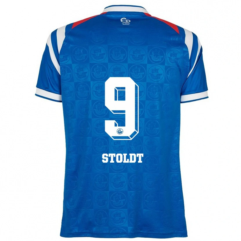 Danxen Kinder Luca Stoldt #9 Blau Weiß Rot Heimtrikot Trikot 2025/26 T-Shirt Österreich