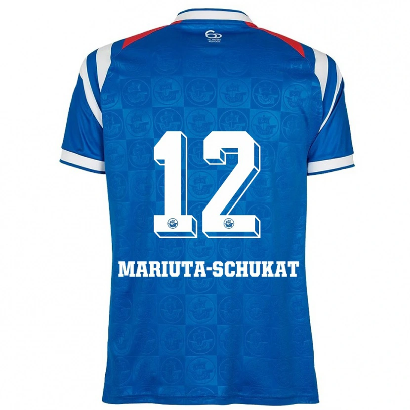 Danxen Kinder Lara Mariuta-Schukat #12 Blau Weiß Rot Heimtrikot Trikot 2025/26 T-Shirt Österreich