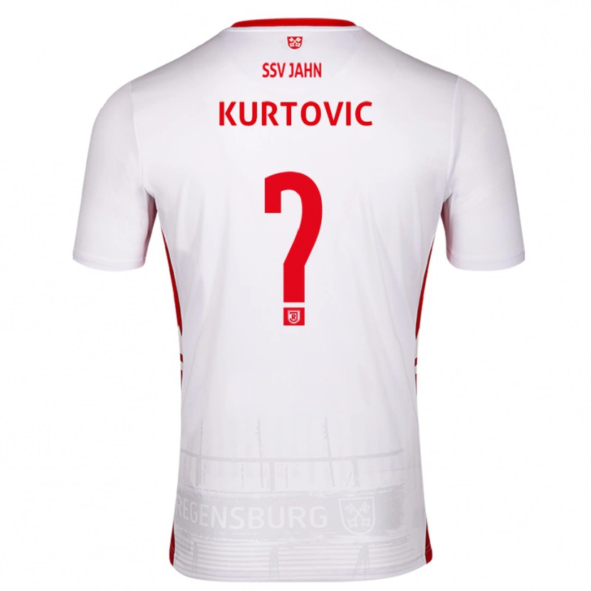 Danxen Kinder Domagoj Kurtovic #0 Weiß Rot Heimtrikot Trikot 2025/26 T-Shirt Österreich