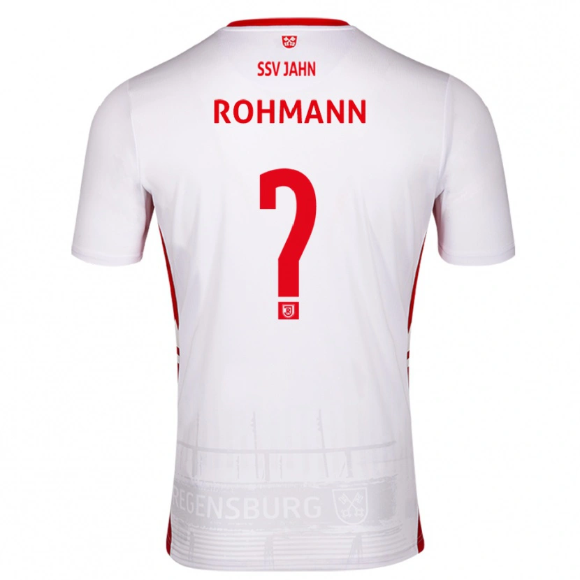 Danxen Kinder Jonas Rohmann #0 Weiß Rot Heimtrikot Trikot 2025/26 T-Shirt Österreich