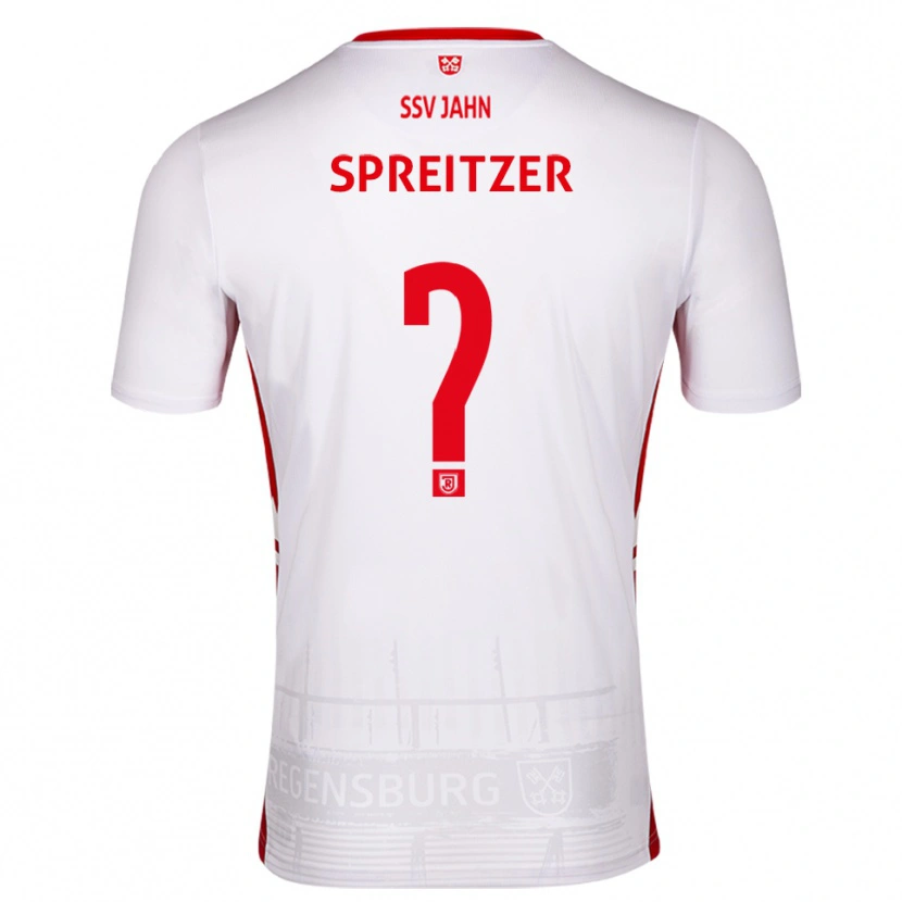 Danxen Kinder Simon Spreitzer #0 Weiß Rot Heimtrikot Trikot 2025/26 T-Shirt Österreich