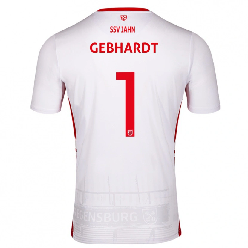 Danxen Kinder Felix Gebhardt #1 Weiß Rot Heimtrikot Trikot 2025/26 T-Shirt Österreich