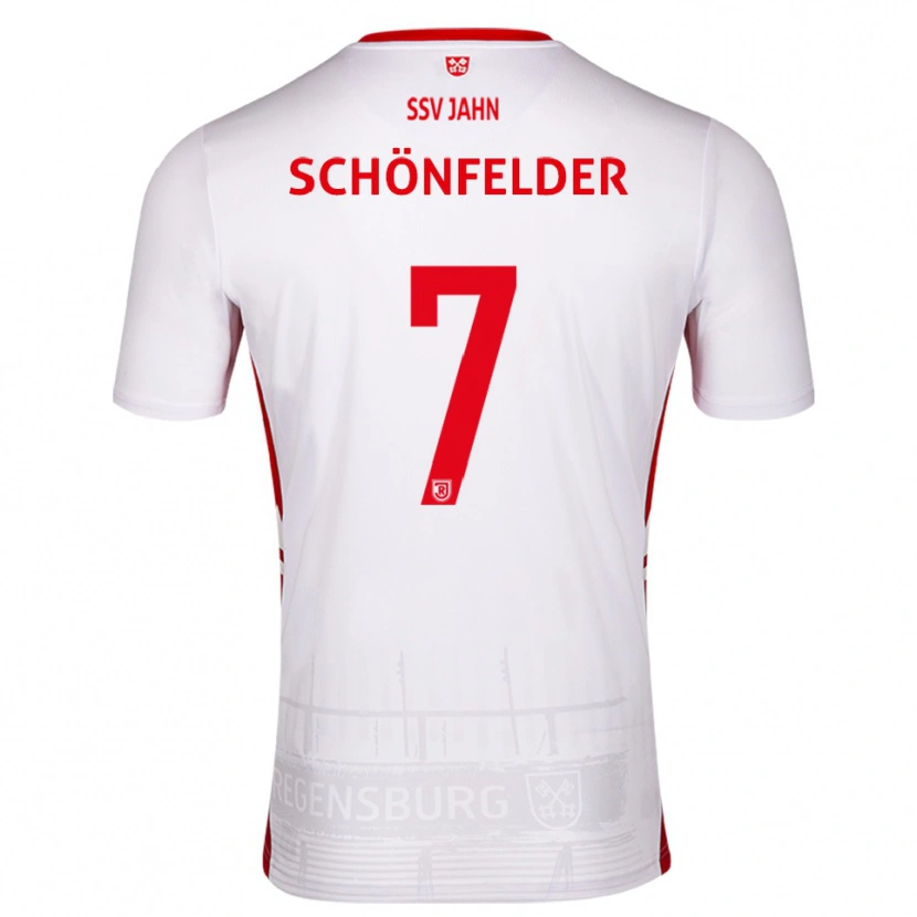 Danxen Kinder Oscar Schönfelder #7 Weiß Rot Heimtrikot Trikot 2025/26 T-Shirt Österreich