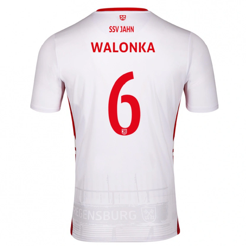 Danxen Kinder Luca Walonka #6 Weiß Rot Heimtrikot Trikot 2025/26 T-Shirt Österreich