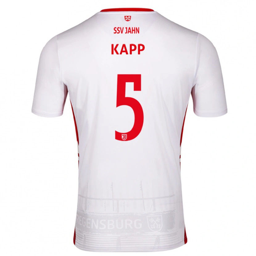Danxen Kinder Maximilian Kapp #5 Weiß Rot Heimtrikot Trikot 2025/26 T-Shirt Österreich