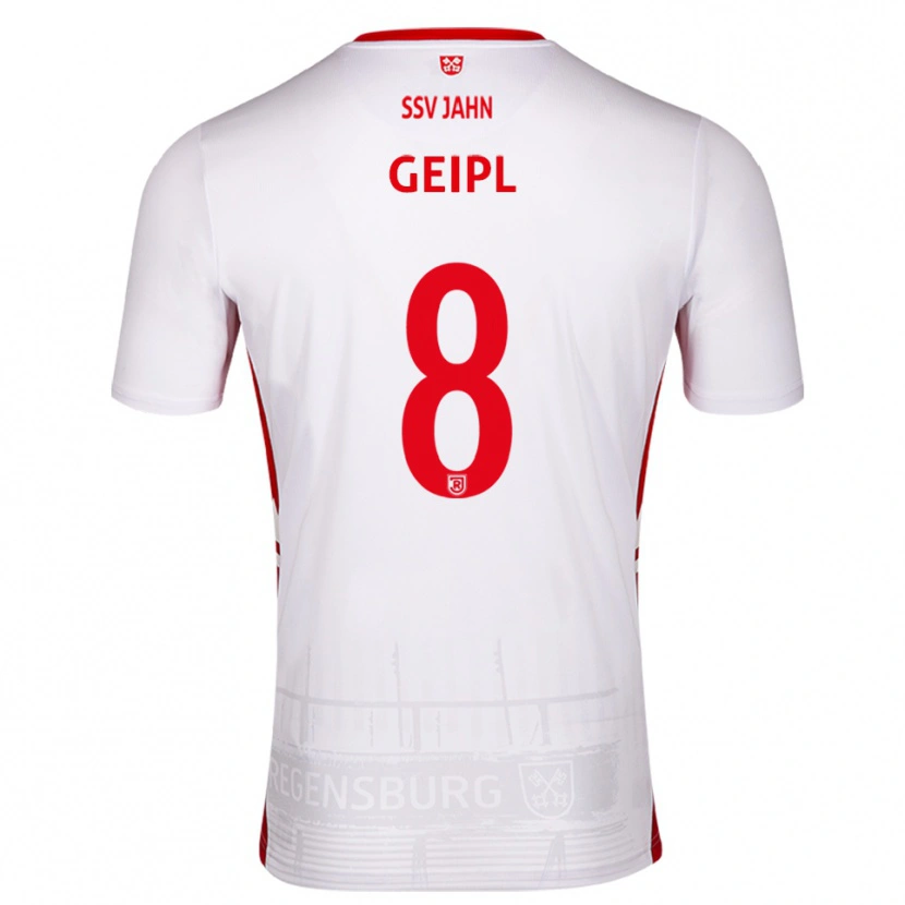 Danxen Kinder Andreas Geipl #8 Weiß Rot Heimtrikot Trikot 2025/26 T-Shirt Österreich