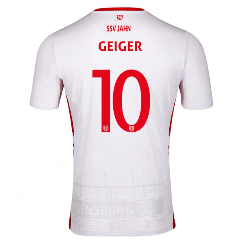 Danxen Kinder Maximilian Geiger #10 Weiß Rot Heimtrikot Trikot 2025/26 T-Shirt Österreich
