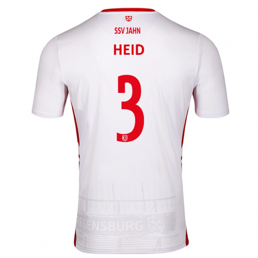 Danxen Kinder Henrik Heid #3 Weiß Rot Heimtrikot Trikot 2025/26 T-Shirt Österreich