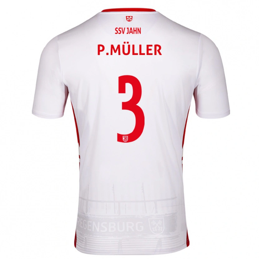Danxen Kinder Paul Müller #3 Weiß Rot Heimtrikot Trikot 2025/26 T-Shirt Österreich