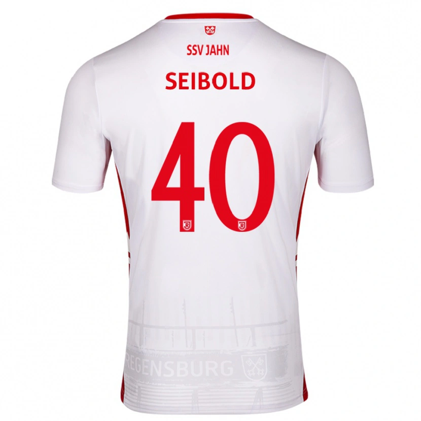 Danxen Kinder Jakob Seibold #40 Weiß Rot Heimtrikot Trikot 2025/26 T-Shirt Österreich