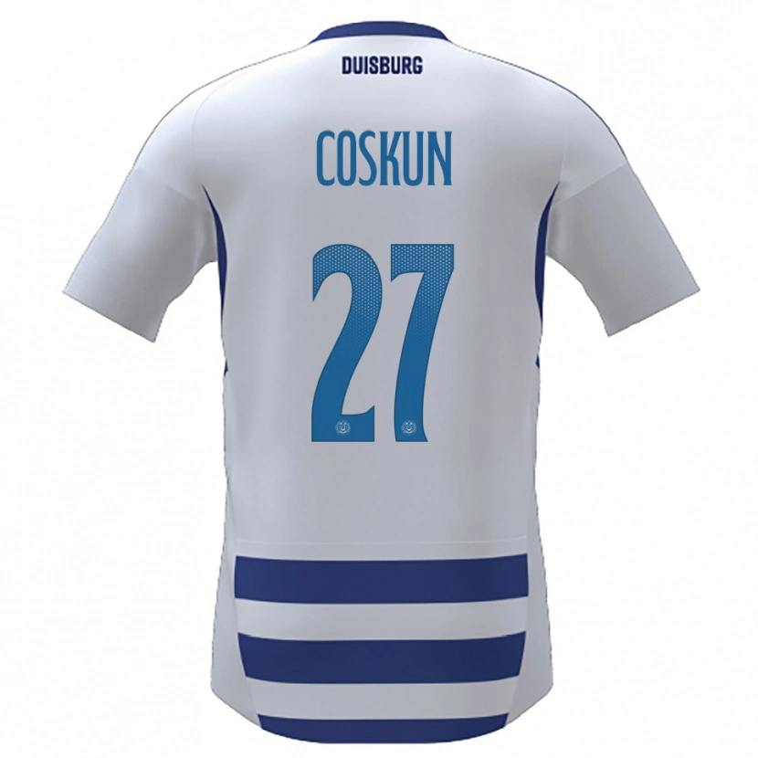 Danxen Kinder Can Coskun #27 Weiß Blau Heimtrikot Trikot 2025/26 T-Shirt Österreich