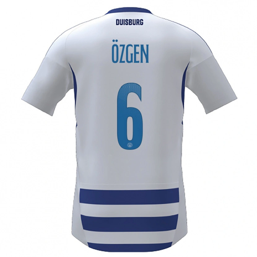 Danxen Kinder Mirac Özgen #6 Weiß Blau Heimtrikot Trikot 2025/26 T-Shirt Österreich