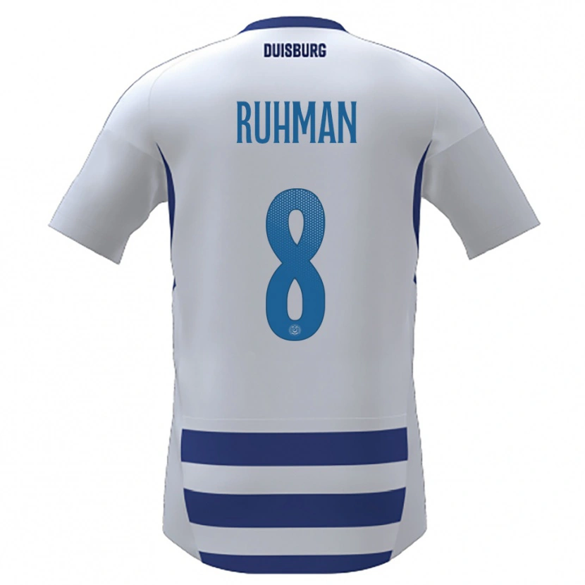 Danxen Kinder Ayesha Abd El Ruhman #8 Weiß Blau Heimtrikot Trikot 2025/26 T-Shirt Österreich