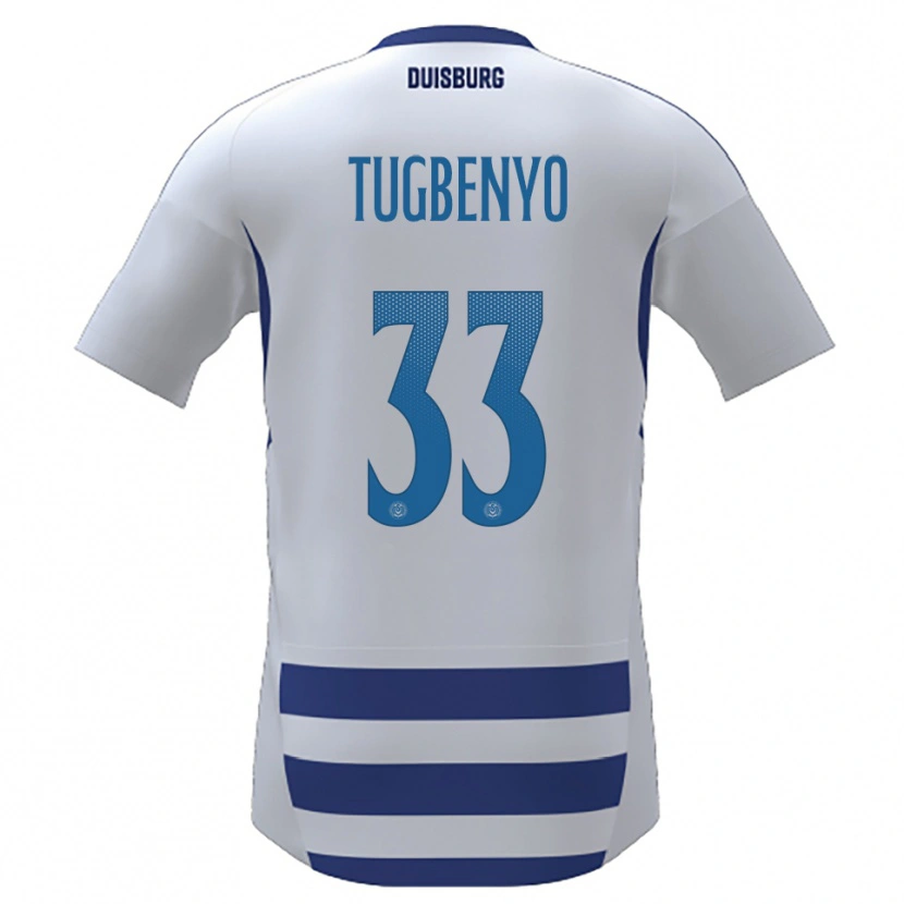 Danxen Kinder Jesse Tugbenyo #33 Weiß Blau Heimtrikot Trikot 2025/26 T-Shirt Österreich