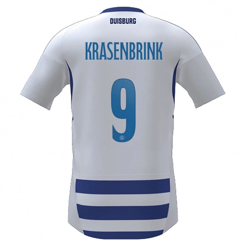 Danxen Kinder Hannes Krasenbrink #9 Weiß Blau Heimtrikot Trikot 2025/26 T-Shirt Österreich