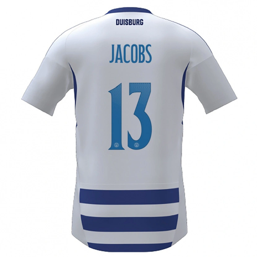 Danxen Kinder Jol Jacobs #13 Weiß Blau Heimtrikot Trikot 2025/26 T-Shirt Österreich
