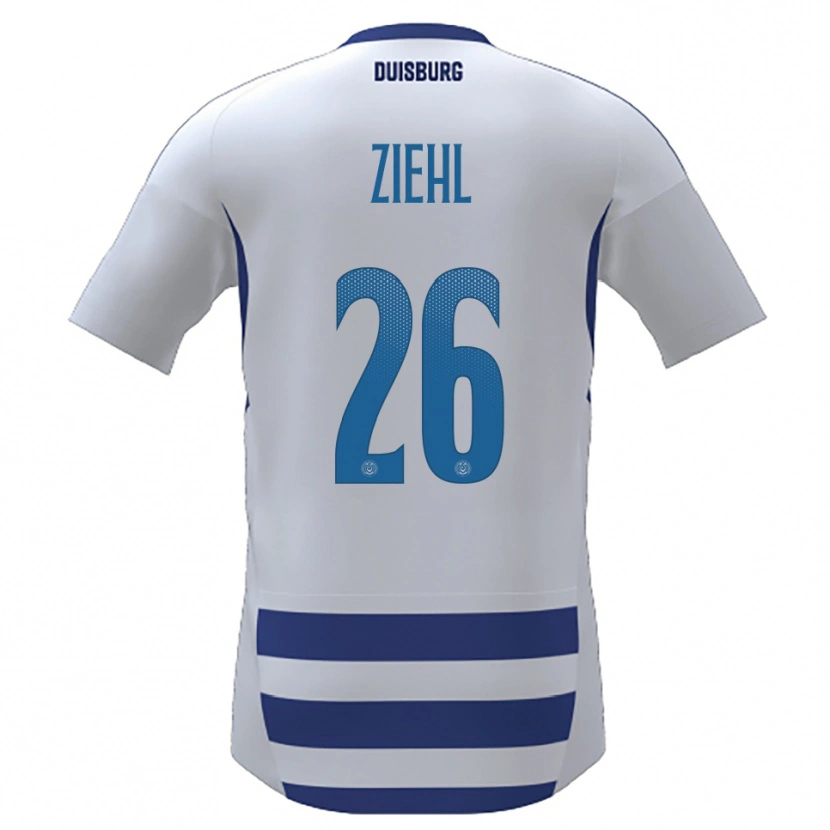 Danxen Kinder Nelly Ziehl #26 Weiß Blau Heimtrikot Trikot 2025/26 T-Shirt Österreich