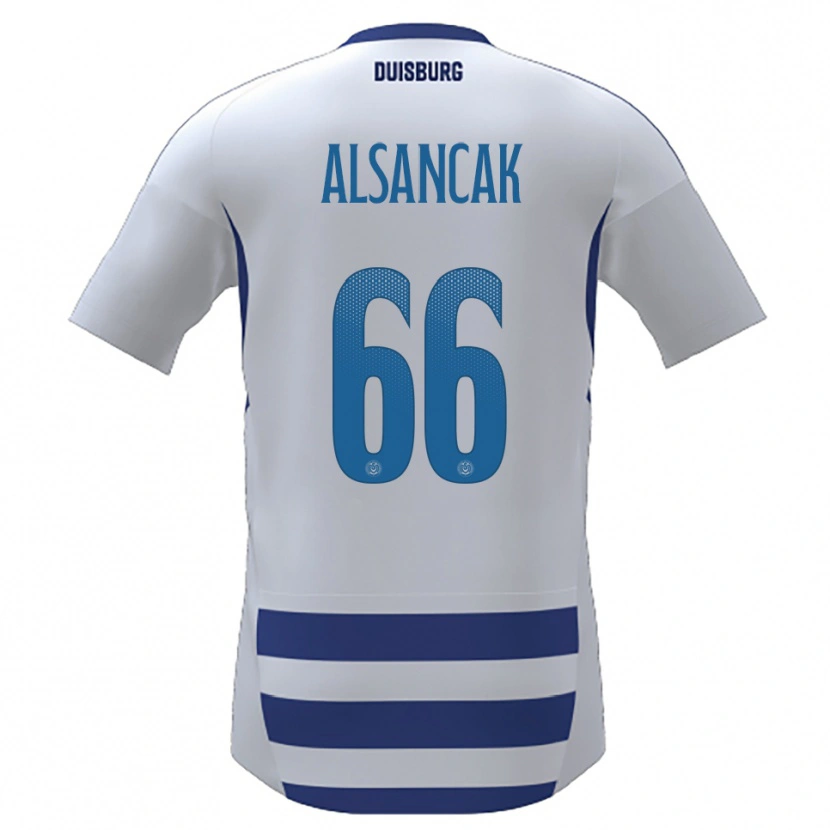 Danxen Kinder Duygu Alsancak #66 Weiß Blau Heimtrikot Trikot 2025/26 T-Shirt Österreich