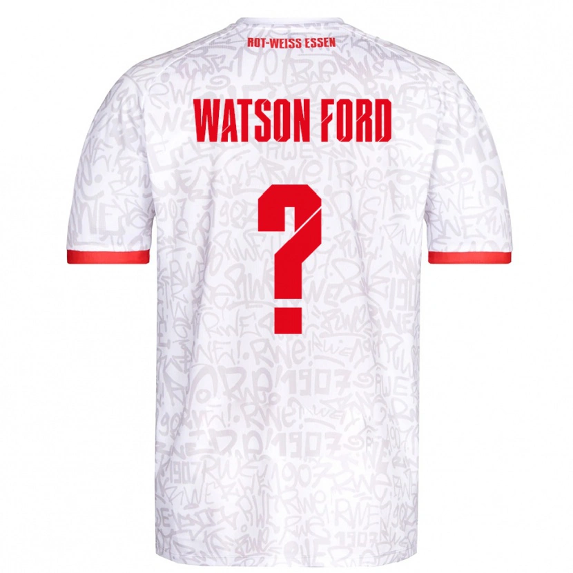 Danxen Kinder Rawley Watson Ford #0 Weiß Rot Heimtrikot Trikot 2025/26 T-Shirt Österreich