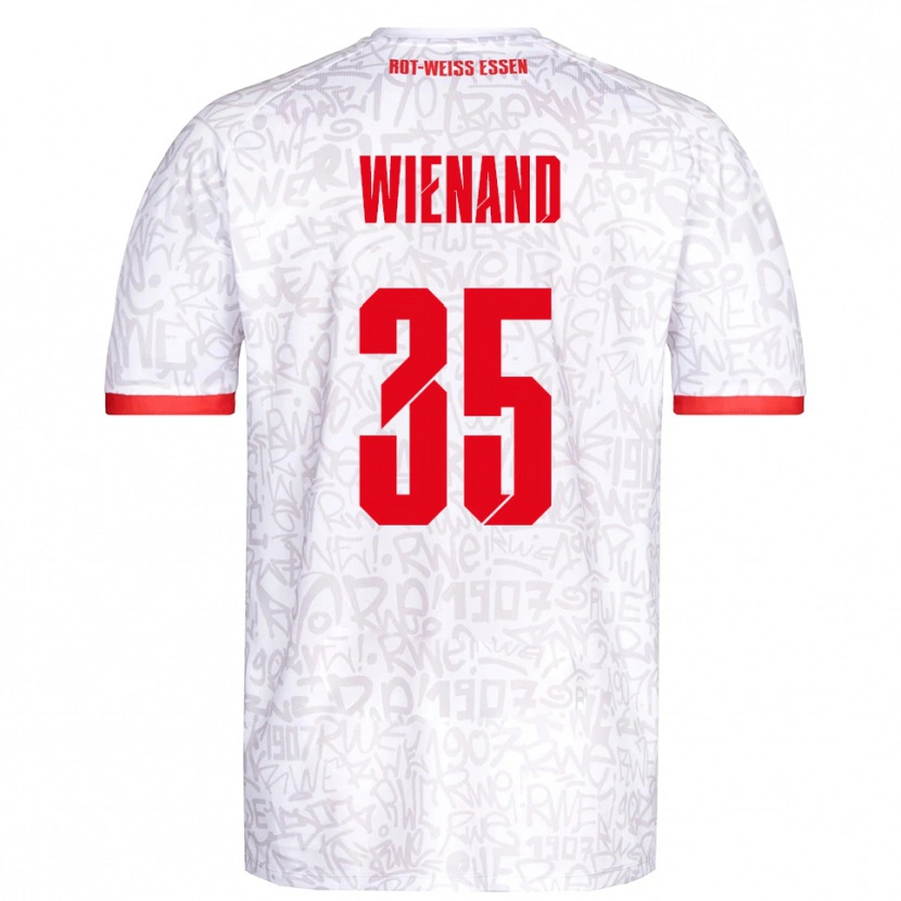 Danxen Kinder Felix Wienand #35 Weiß Rot Heimtrikot Trikot 2025/26 T-Shirt Österreich