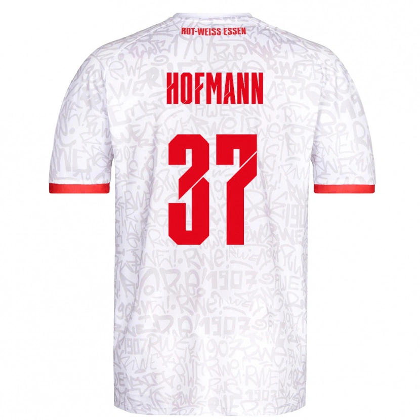 Danxen Kinder Jannik Hofmann #37 Weiß Rot Heimtrikot Trikot 2025/26 T-Shirt Österreich