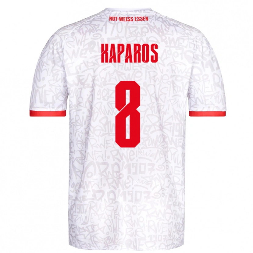 Danxen Kinder Jimmy Kaparos #8 Weiß Rot Heimtrikot Trikot 2025/26 T-Shirt Österreich