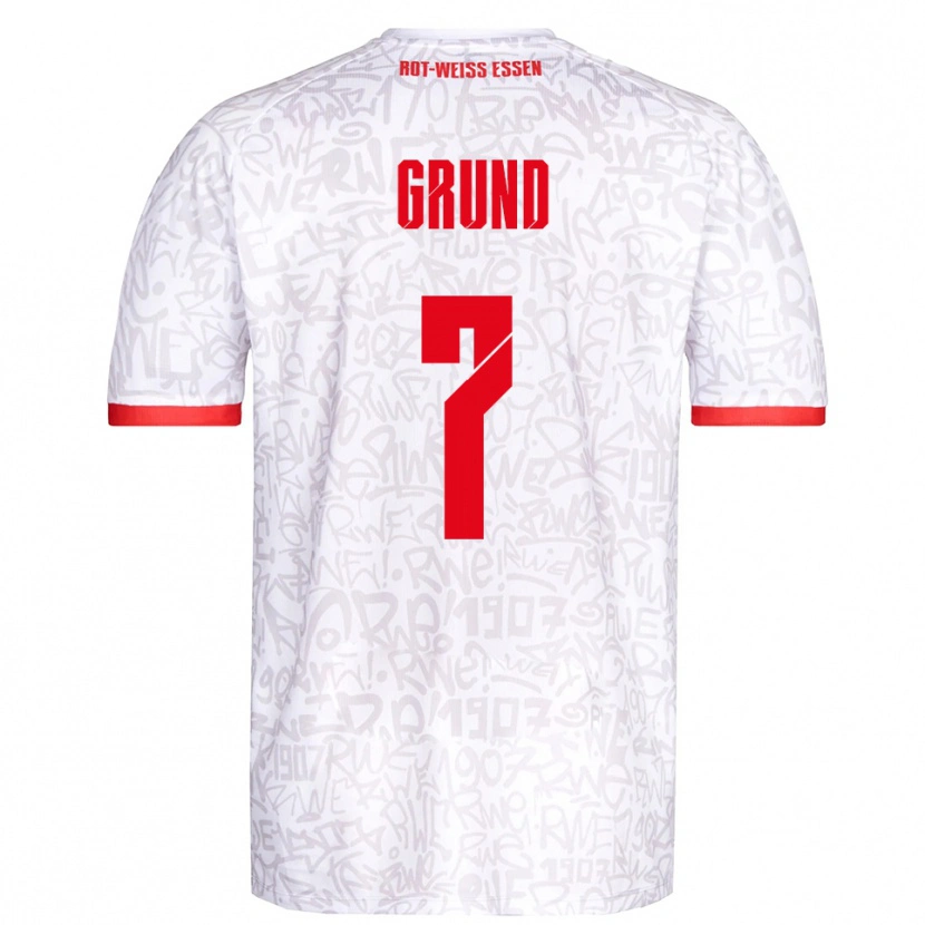 Danxen Kinder Kevin Grund #7 Weiß Rot Heimtrikot Trikot 2025/26 T-Shirt Österreich