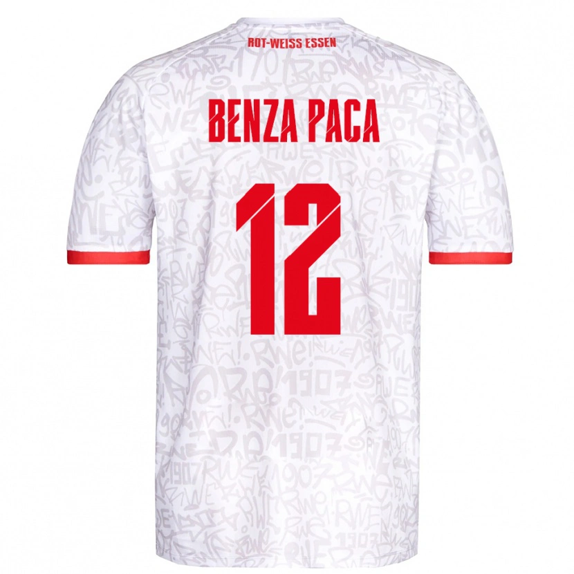 Danxen Kinder Lynes Benza Paca #12 Weiß Rot Heimtrikot Trikot 2025/26 T-Shirt Österreich