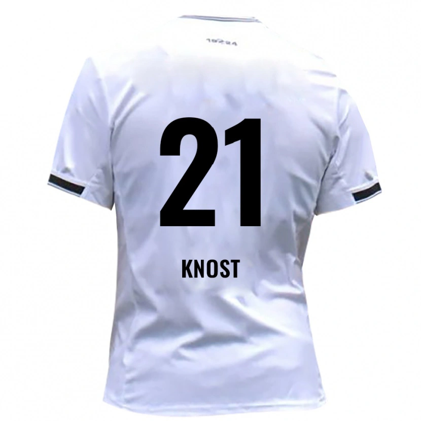Danxen Kinder Tobias Knost #21 Weiß Rot Heimtrikot Trikot 2025/26 T-Shirt Österreich