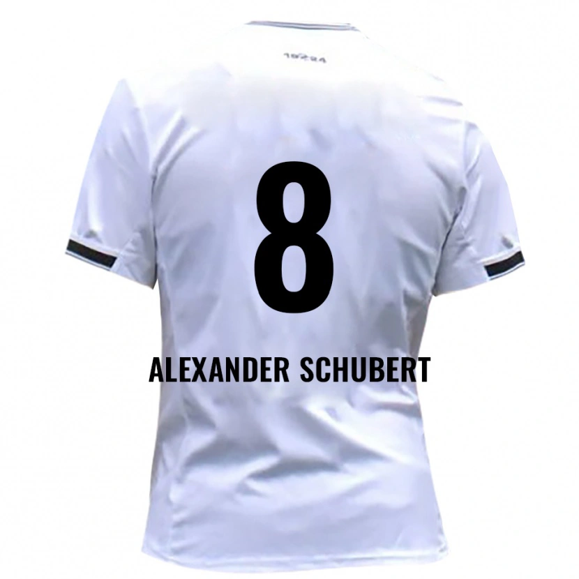 Danxen Kinder Tristan Alexander Schubert #8 Weiß Rot Heimtrikot Trikot 2025/26 T-Shirt Österreich