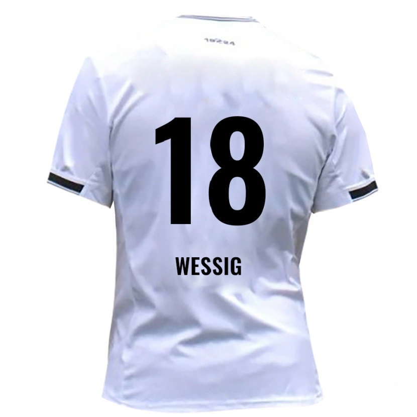 Danxen Kinder Fabian Wessig #18 Weiß Rot Heimtrikot Trikot 2025/26 T-Shirt Österreich