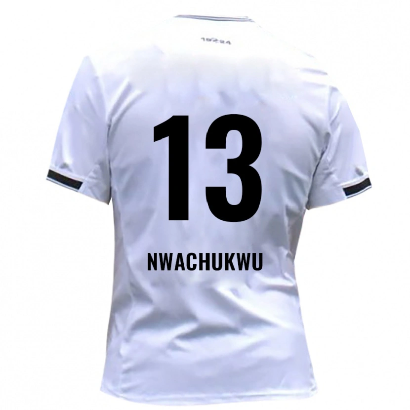 Danxen Kinder Isaak Nwachukwu #13 Weiß Rot Heimtrikot Trikot 2025/26 T-Shirt Österreich